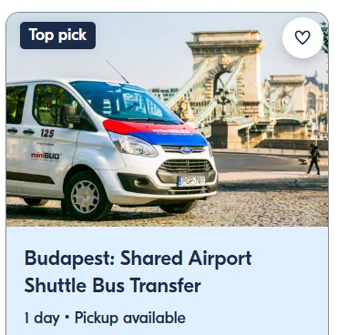 Budapest: Shared Airport Shuttle Bus Transfer Budapest: Shared Airport Shuttle Bus Transfer