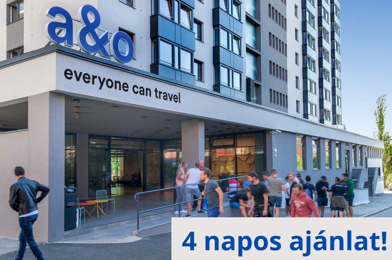 4 napos ajánlat! - A&O Hotels - 22 városban érvényes voucher 2 fő részére, 3 éjszakára reggelivel